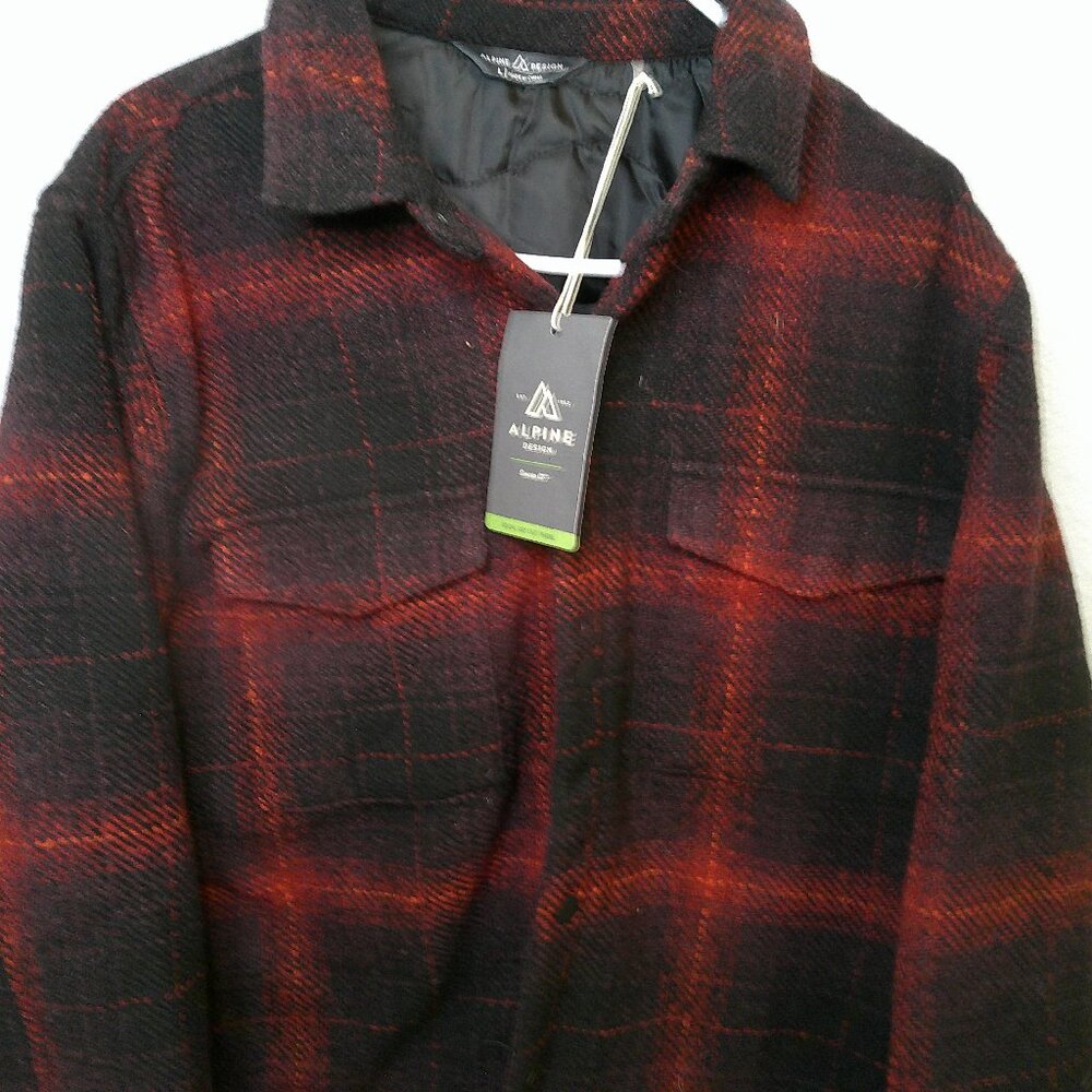 Alpine Design quilted flannel shirt large